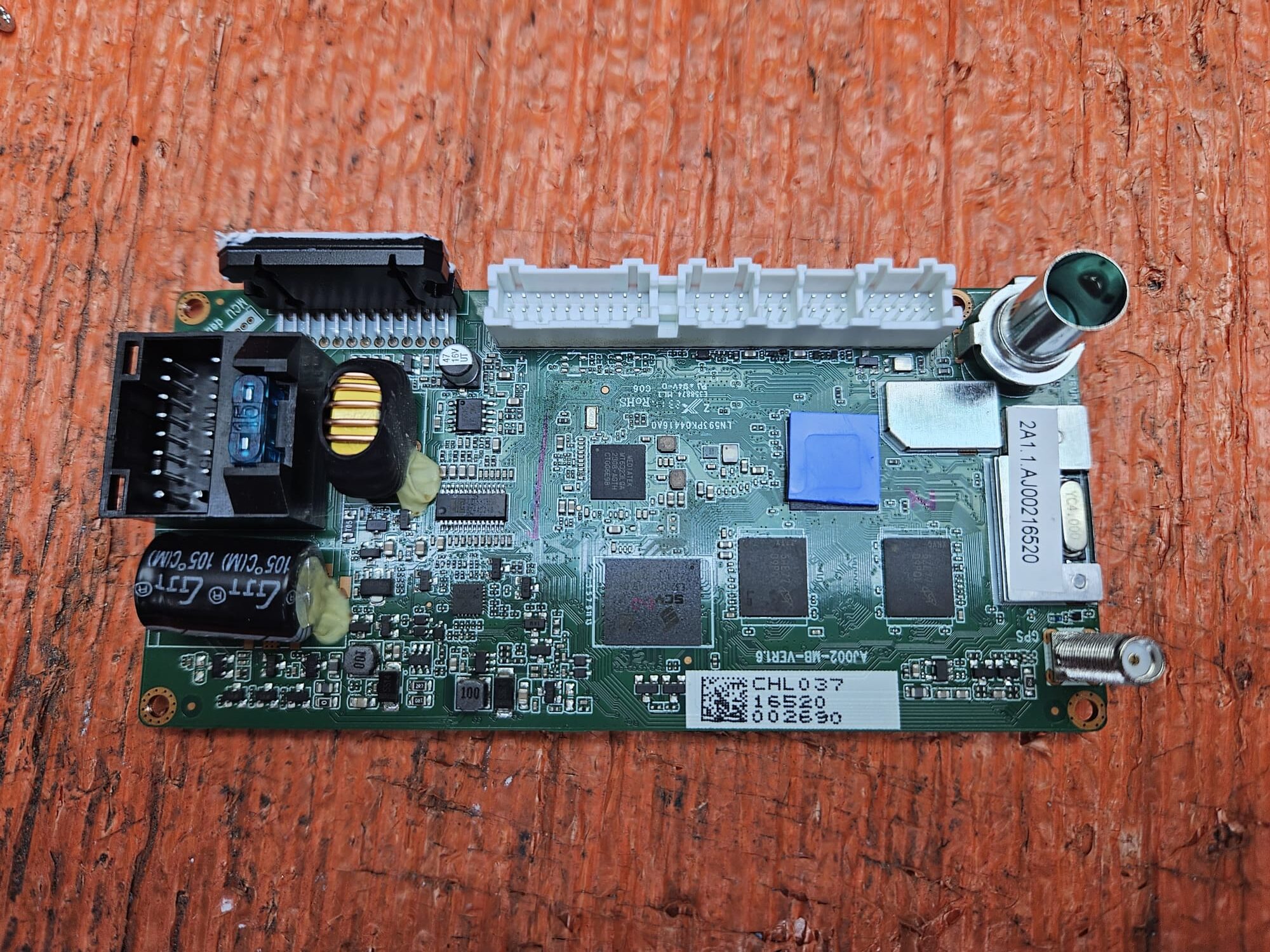 a close-up of a circuit board