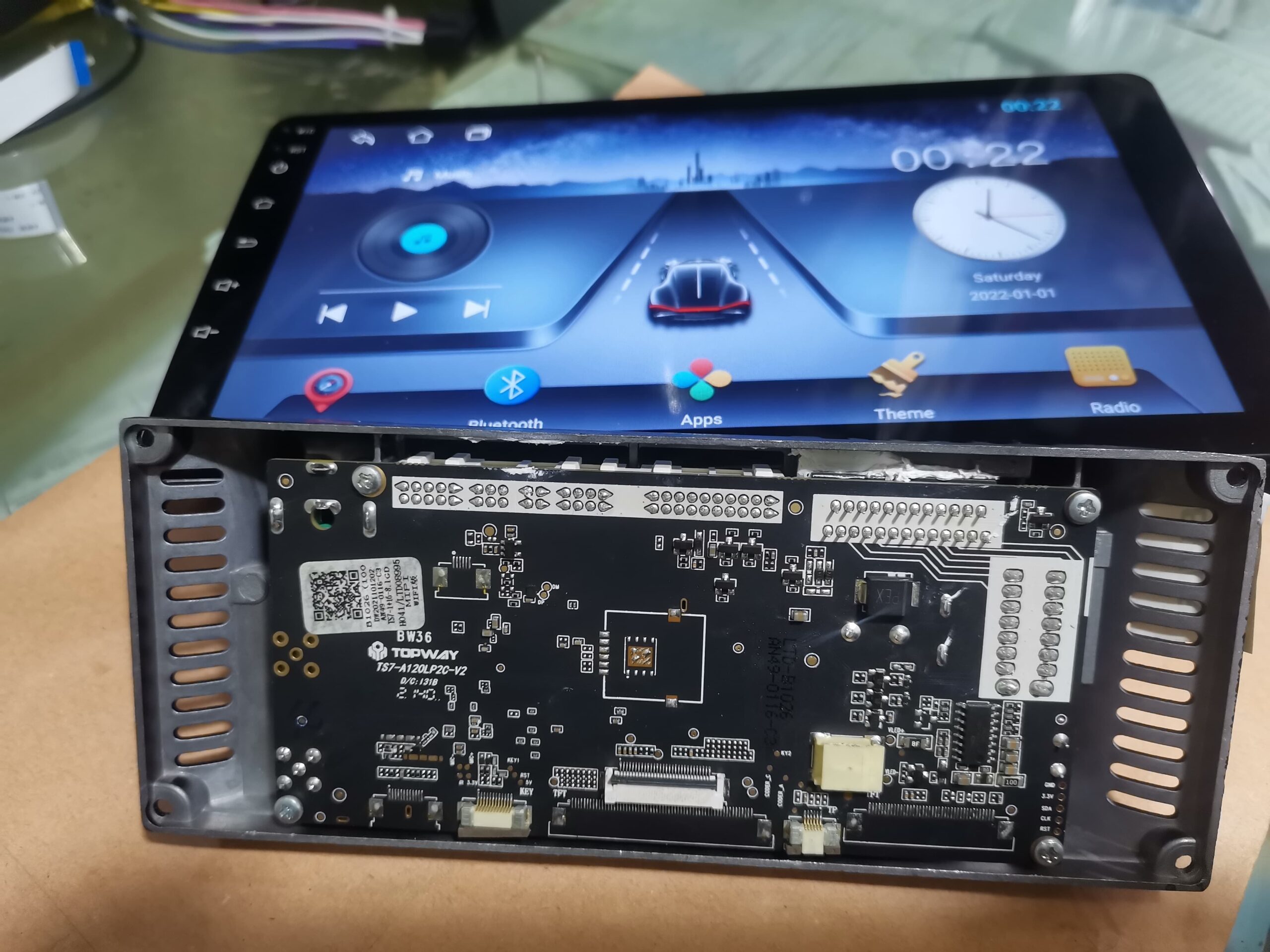 TS7 Headunit motherboard and UI